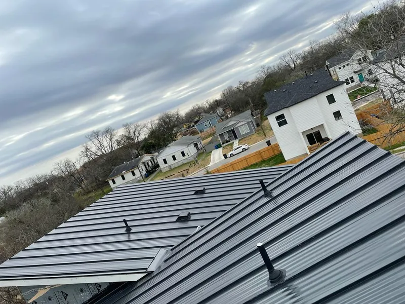 Standing seam metal roof panels with vents for Skylight Repair in North Smithfield